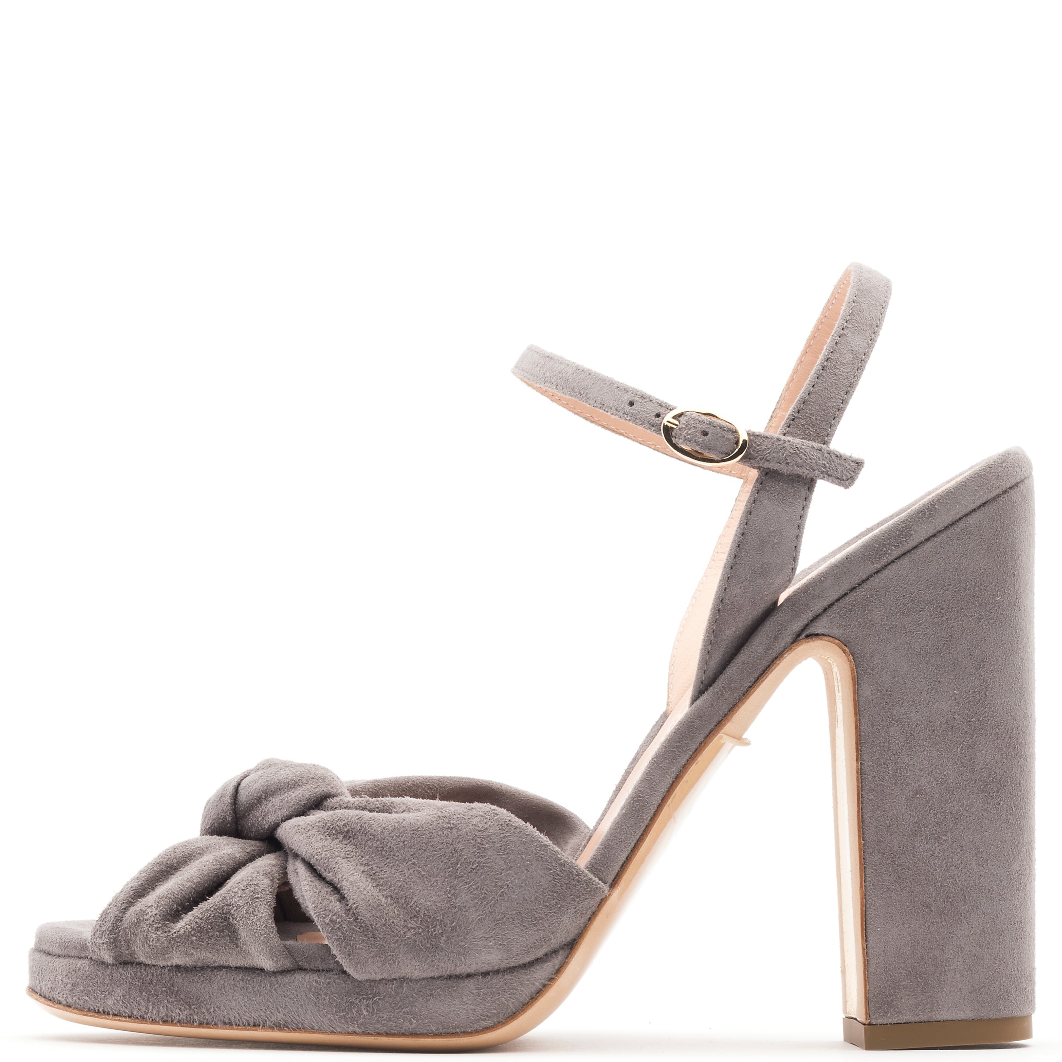 Rupert Sanderson Willow High Platform in Ash Suede Grey