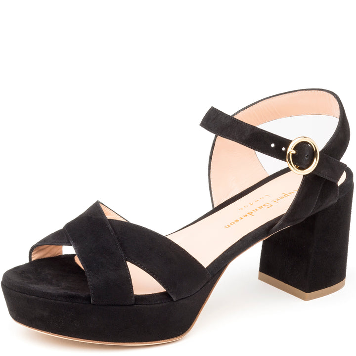 Rupert Sanderson | Deidre in Black Suede | Black