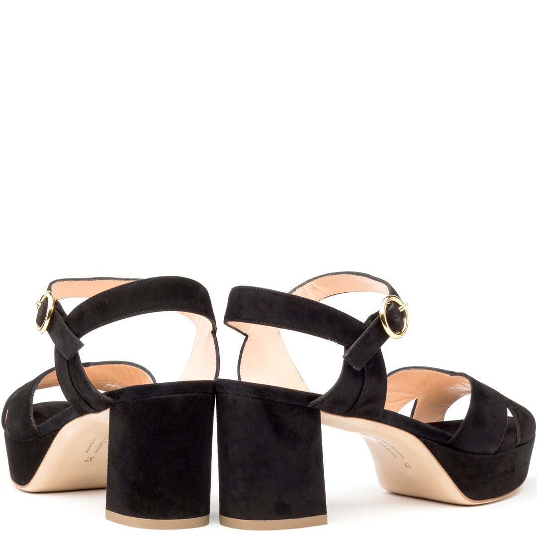 Rupert Sanderson | Deidre in Black Suede | Black
