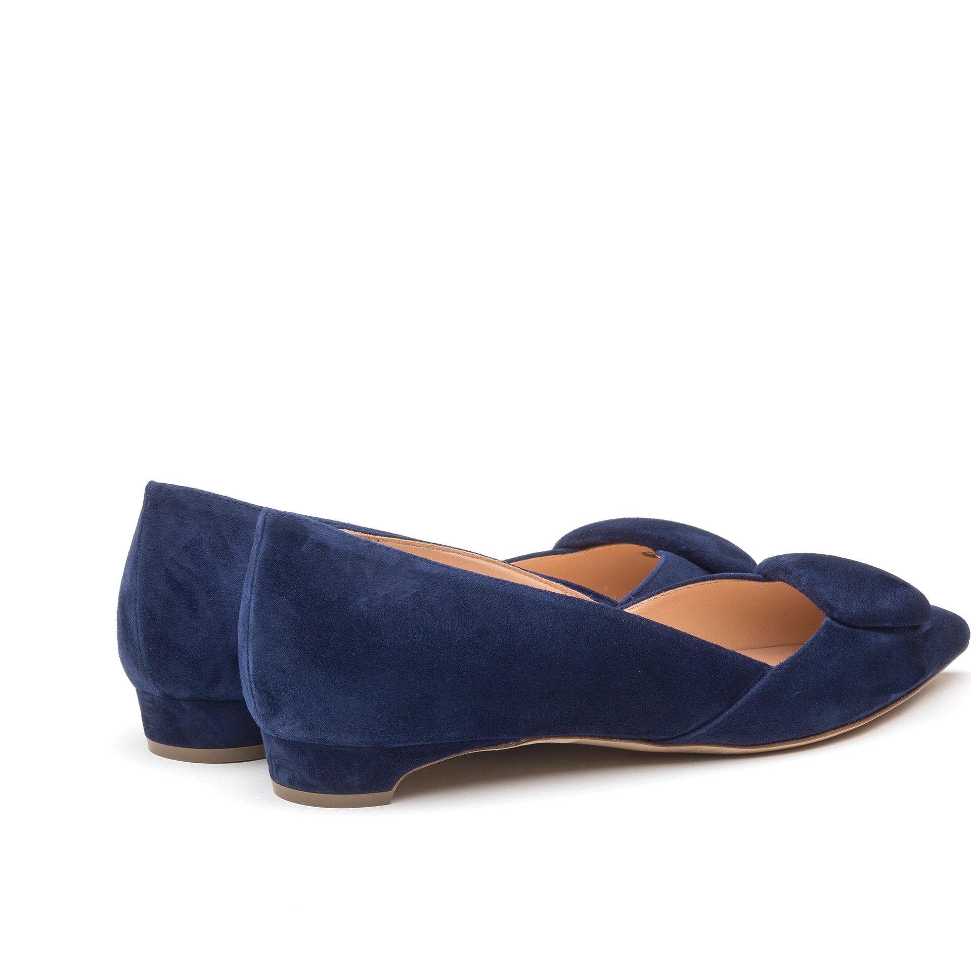 Rupert Sanderson | Aga in Midnight Blue Suede | Blue & Green