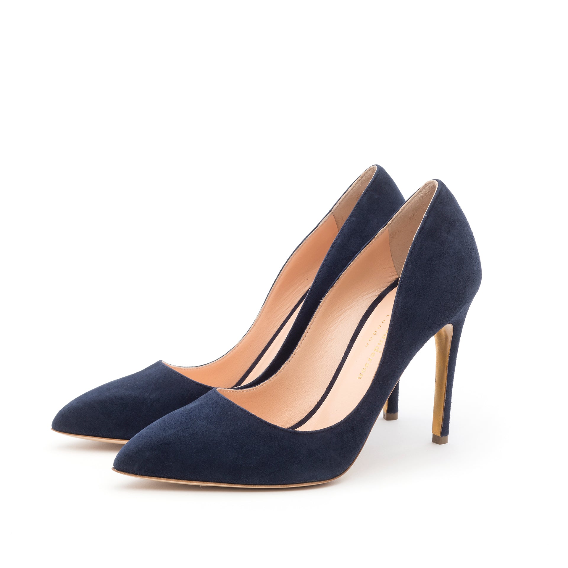 Navy blue cheap suede pumps