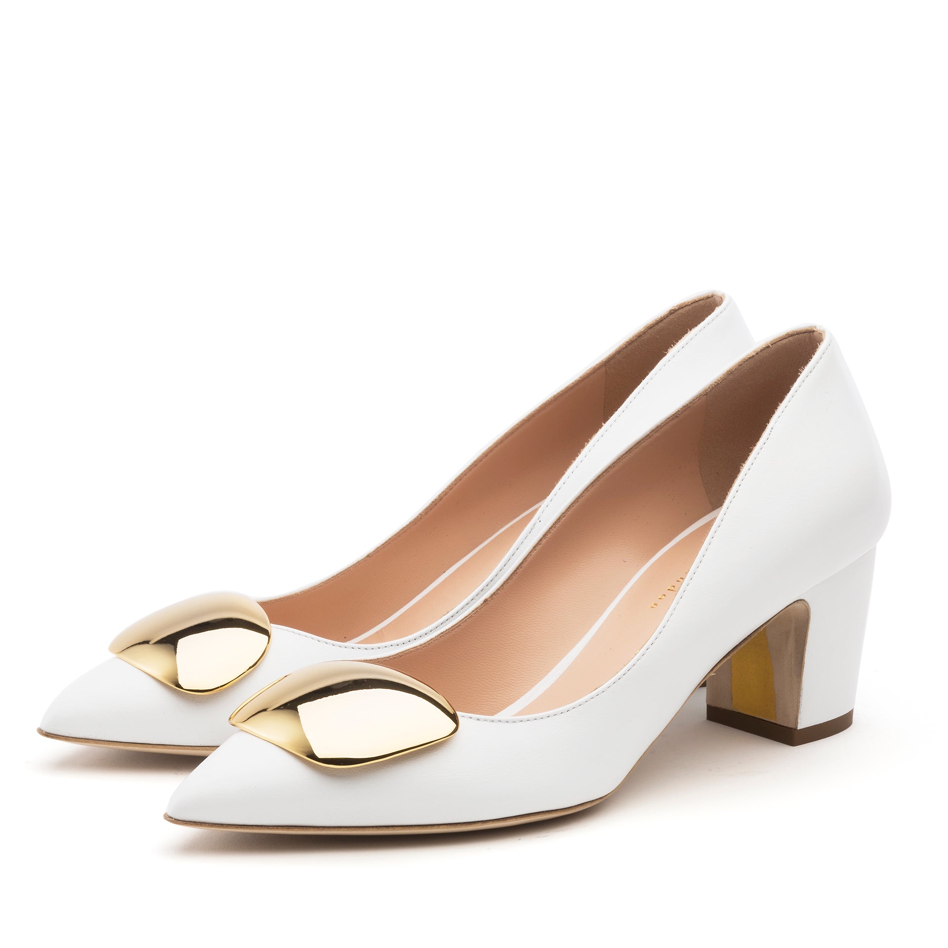 Rupert Sanderson Clava Cromato in White Calf White