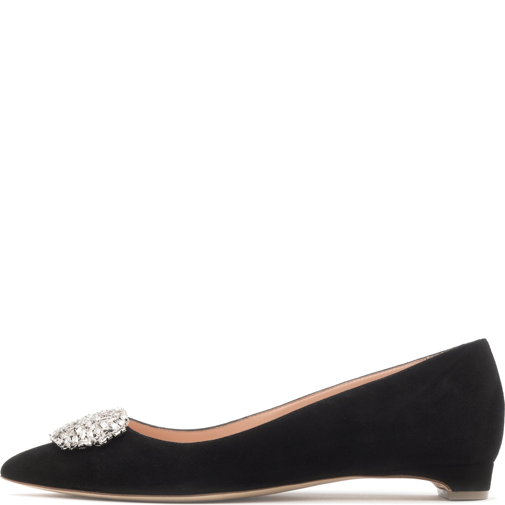 Rupert Sanderson Bedfa Pebble in Black Suede Black