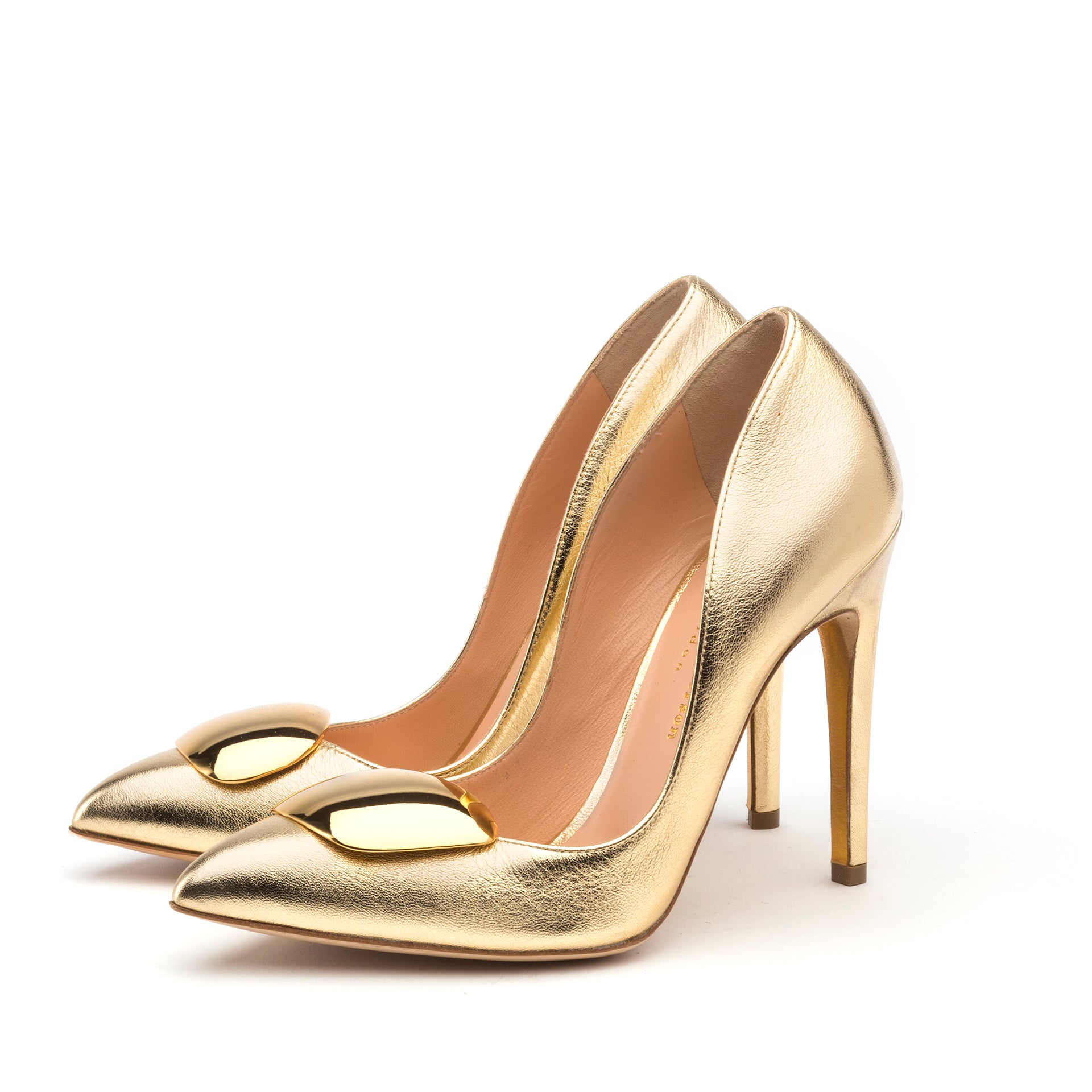 Rupert Sanderson Elba Cromato in Gold Metallics