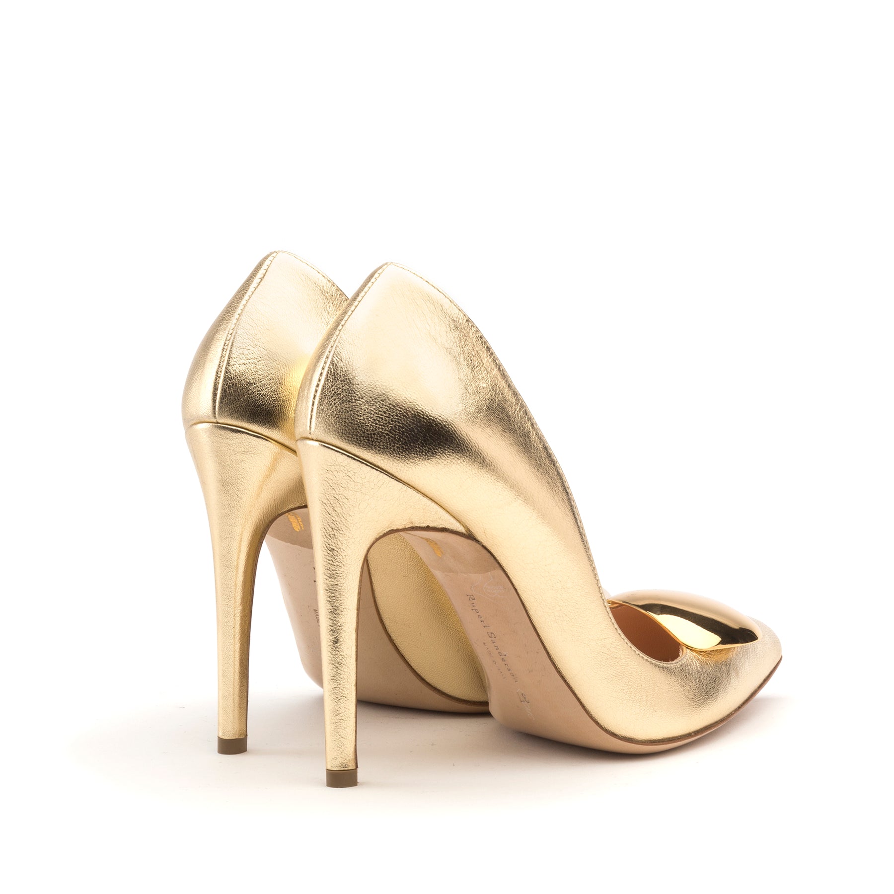 Rupert Sanderson Elba Cromato in Gold Metallics