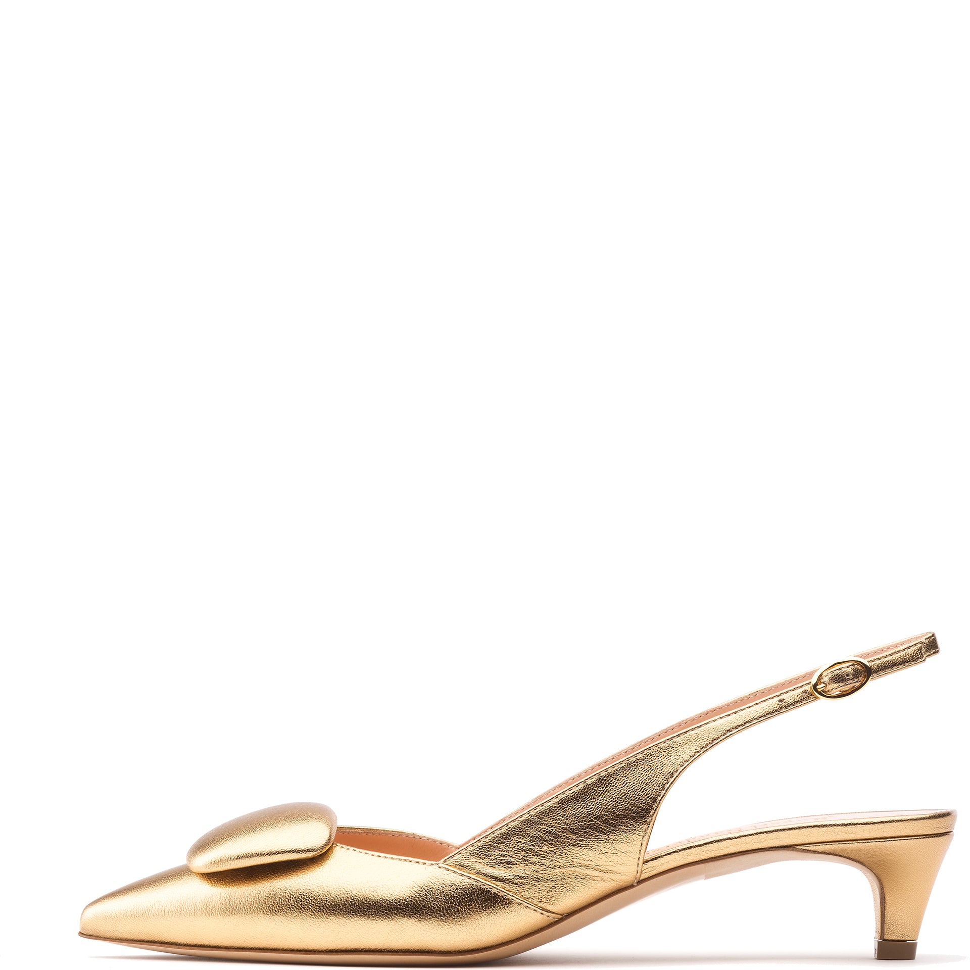 Rupert Sanderson Misty in Gold Metallics