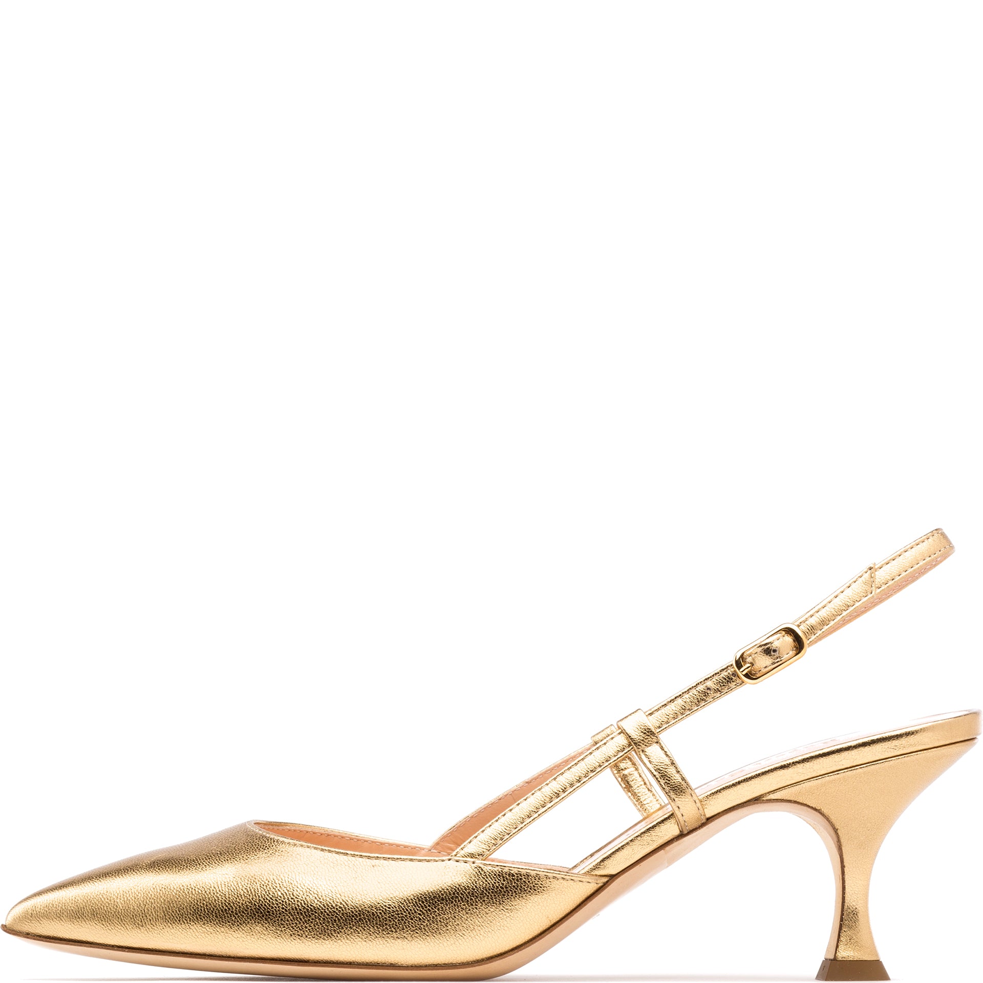 Rupert Sanderson Jocelyn in Gold Metallics