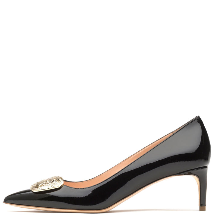 New Nora Black Patent Ripple