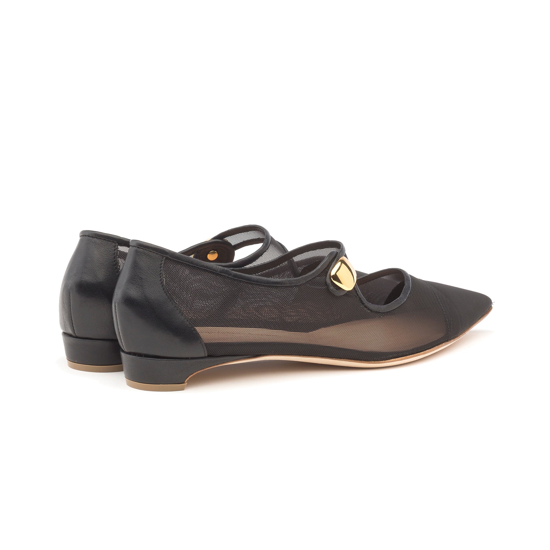 Rupert Sanderson 黒レースアップシューズ36 Rupert Sanderson | Kingston in Black Gold Calf | Black