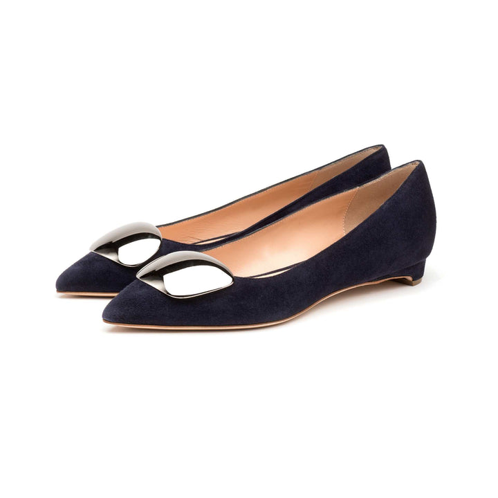 Bedfa Midnight Suede Silver