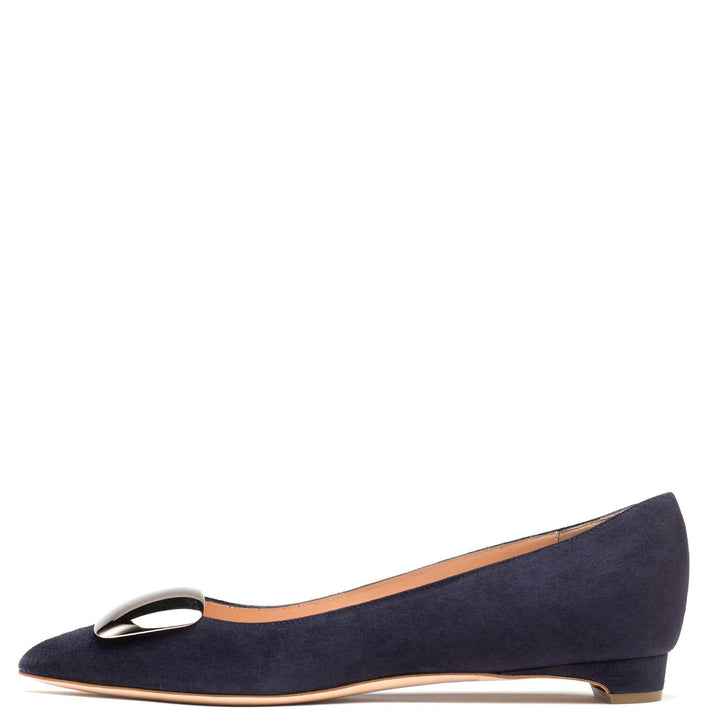 Bedfa Midnight Suede Silver