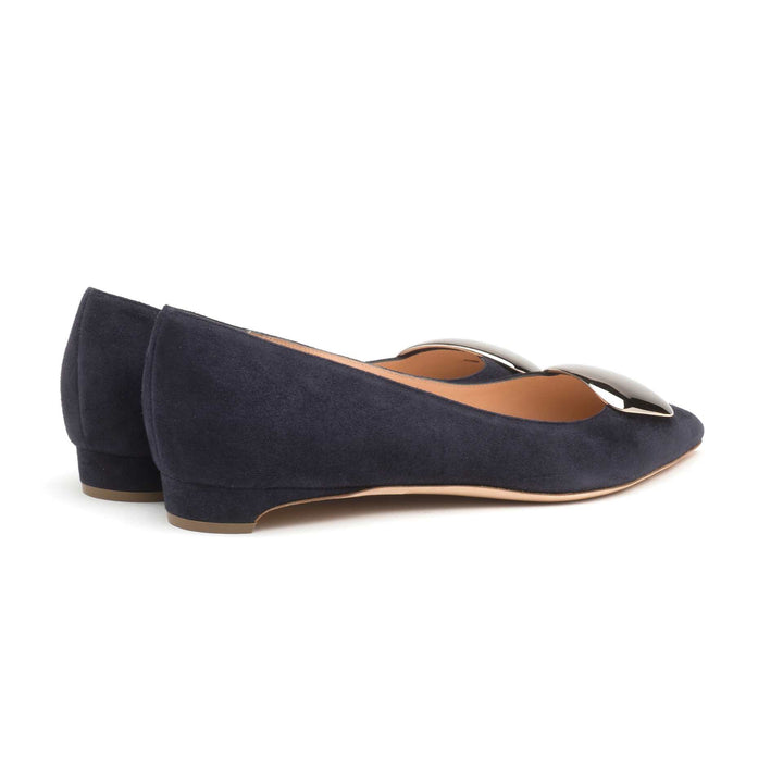 Bedfa Midnight Suede Silver