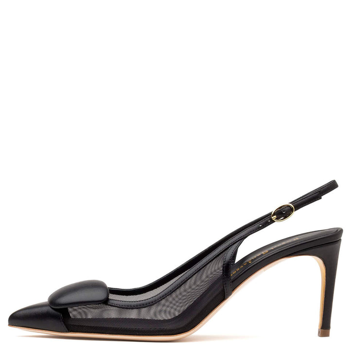 Denia Black Nappa Mesh