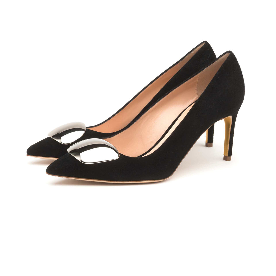 Nada Black Suede Silver