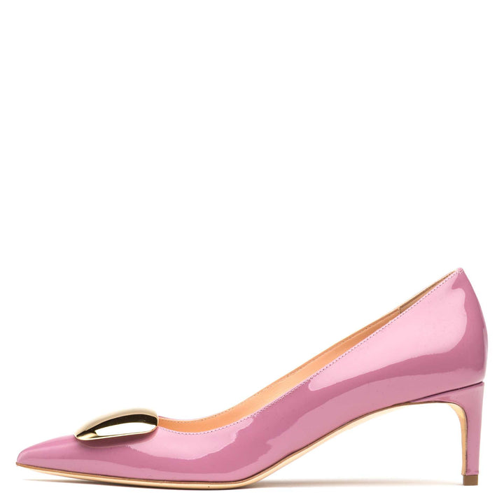 Nora Mauve Patent Gold