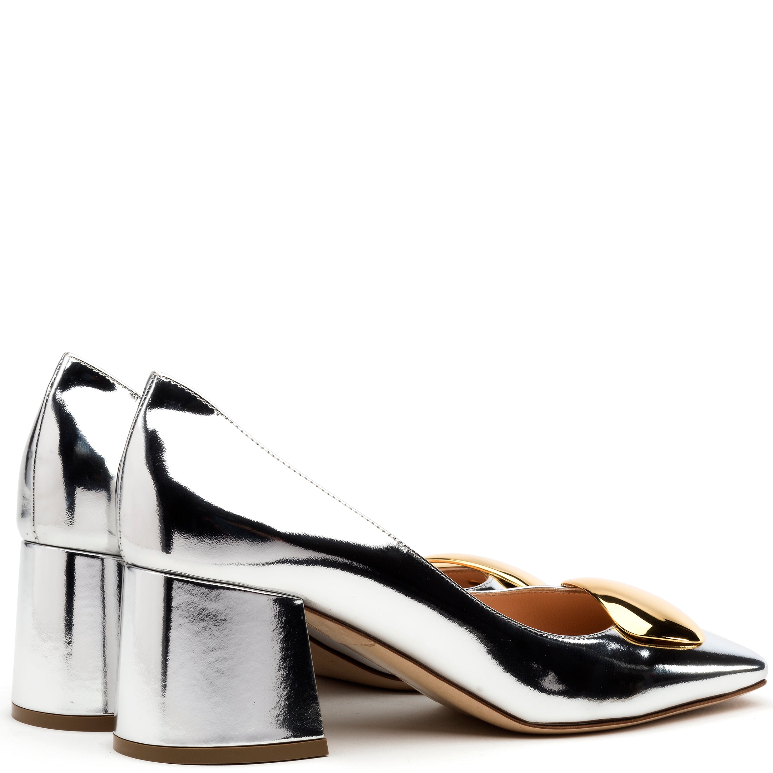 Rupert Sanderson | Naxos Cromato in Silver Mirror | Metallics