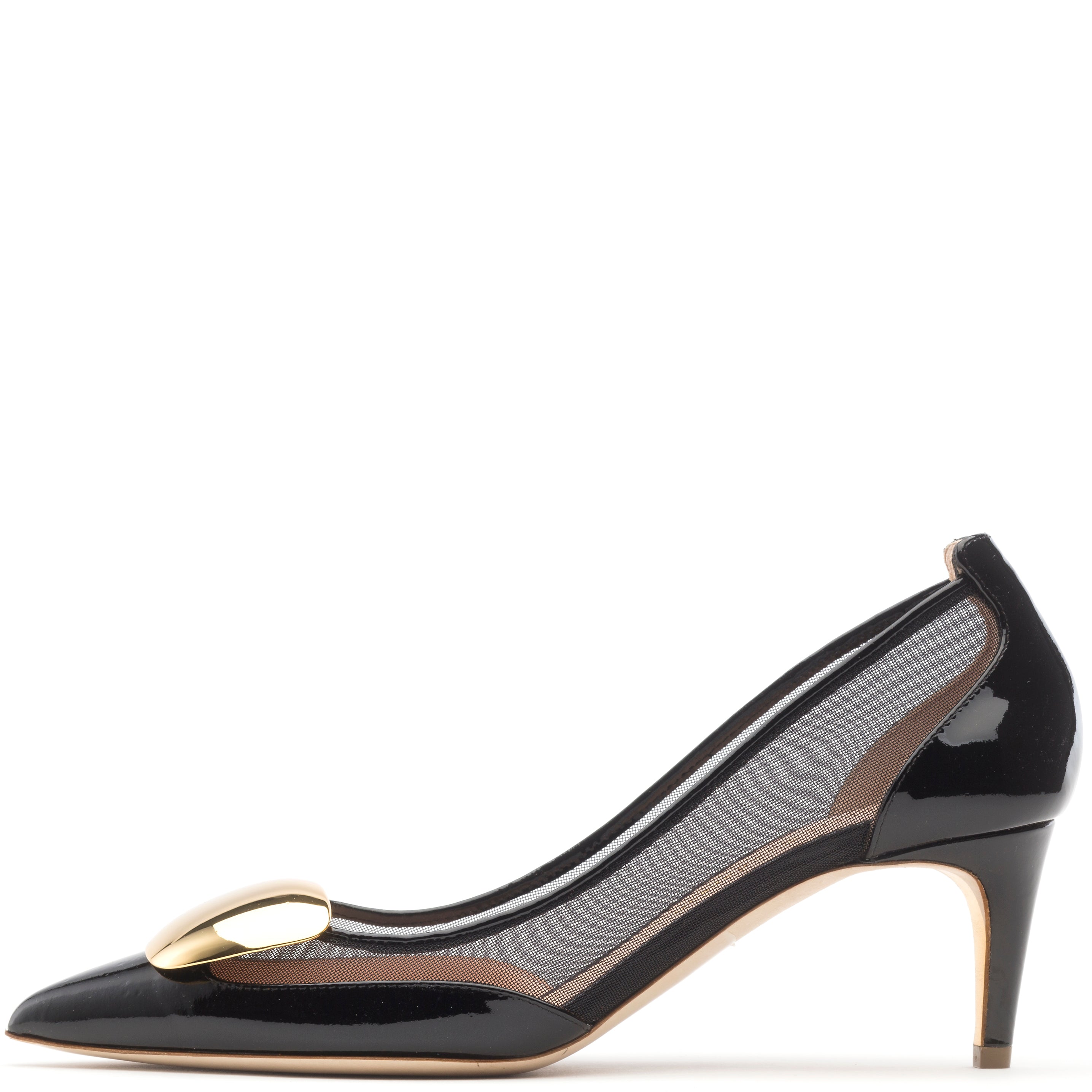 Rupert Sanderson Marora Cromato in Black Patent Black